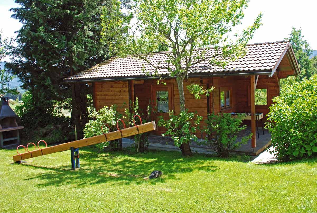 Blockhütte für Regentage