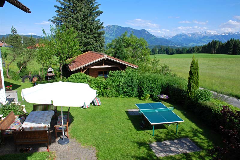 Tischtennisplatte mit Panorama